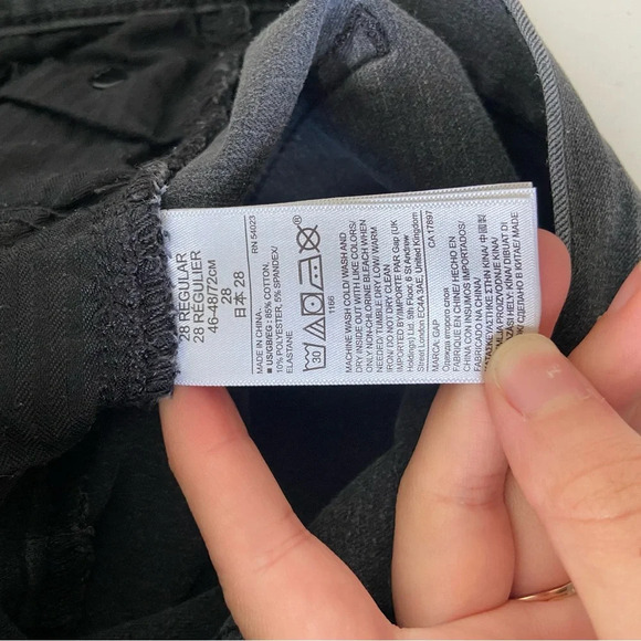 EUC | GAP women’s true skinny black denim jeans — size 28 - Picture 7 of 7